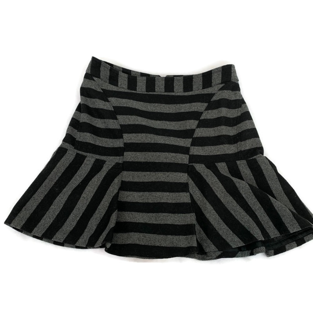 Vintage  Women’s  Wool Blend Striped Schoolgirl Skirt